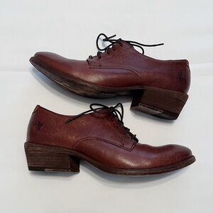 Frye Carson Brown Leather Oxfords